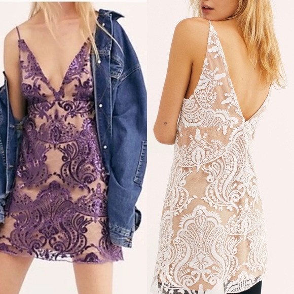 Free People Dresses & Skirts - Free People Night Shimmers Sequin Mini Dress
